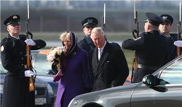 Prince Charles, Duchess Camilla arrive in Zagreb