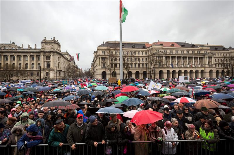 HUNGARY PROTEST