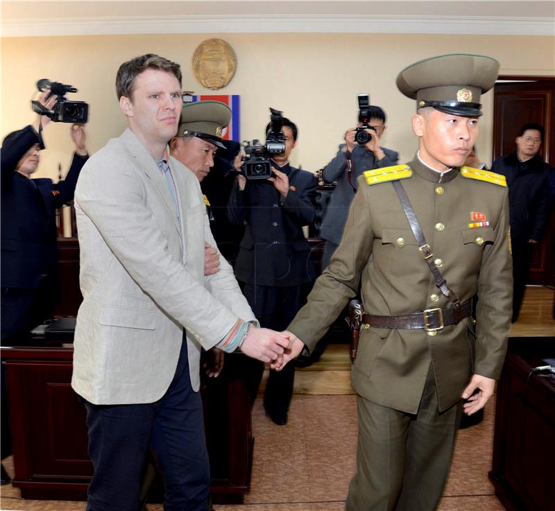 NORTH KOREA USA STUDENT CRIME