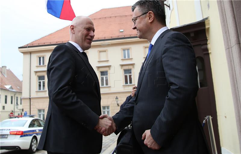 Premijer Orešković primio predsjednika slovenskog parlamenta Milana Brgleza