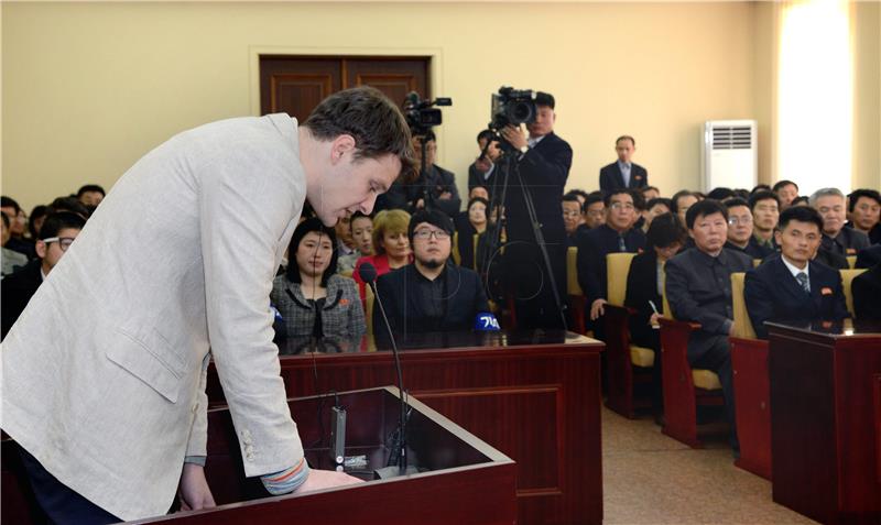 NORTH KOREA TRIALS US COLLEGE STUDENT