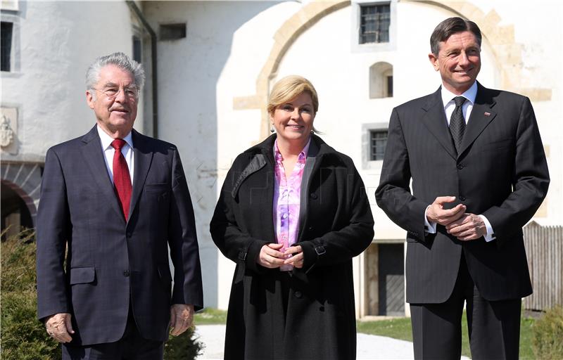 Croatian, Slovenian and Austrian presidents meet in Varazdin