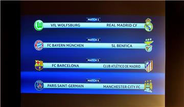 SWITZERLAND SOCCER UEFA CHAMPIONS LEAGUE DRAW