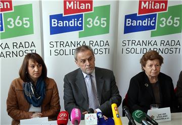 Tiskovna konferencija stranke Bandić Milan 365 - Stranka rada i solidarnosti