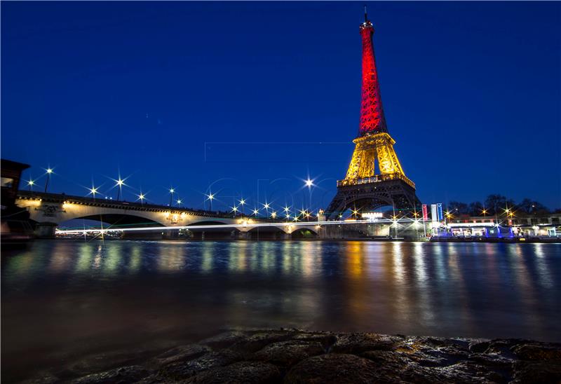 FRANCE EIFFEL TOWER BELGIUM TRIBUTE