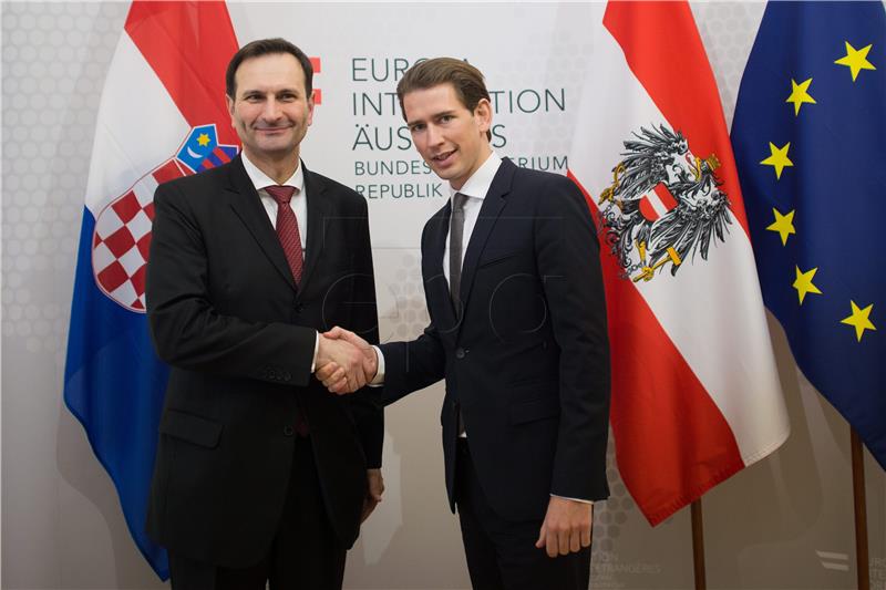 Croatian, Austrian foreign ministers: Small countries can change reality if they join forces