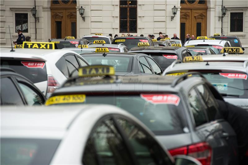 AUSTRIA TAXI PROTEST