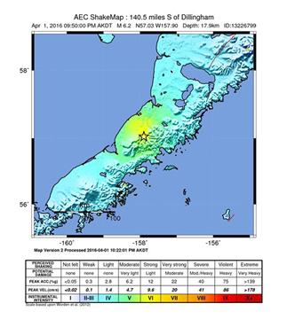 USA ALASKA EARTHQUAKE