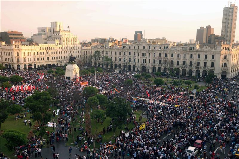 PERU ELECTIONS PROTEST