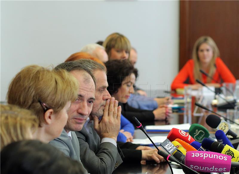 Konferencija za medije Milana Bandića i Slavena Dobrovića