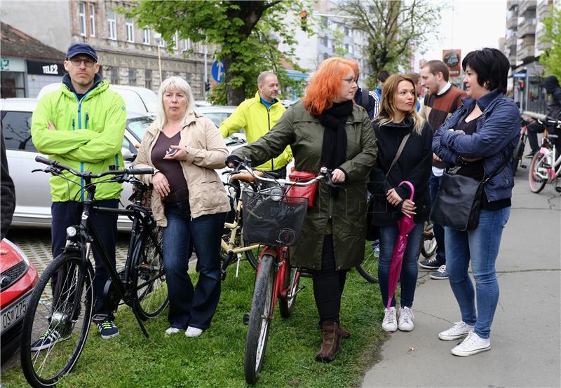 Osijek: prosvjed protiv prekomjernog kažnjavanja biciklista