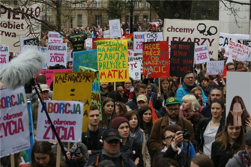 POLAND PROTEST AGAINST ABORTION BAN