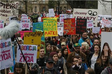 POLAND PROTEST AGAINST ABORTION BAN