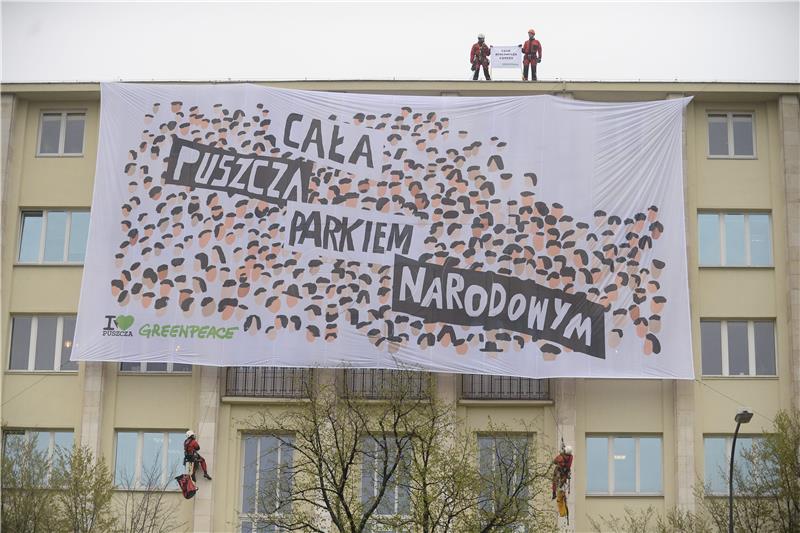 POLAND GREENPEACE PROTEST