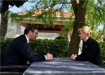 Croatian president and Serbian PM meet in Mostar