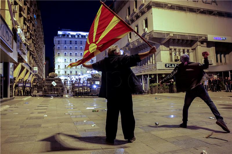 FYROM WIRETAPPING AMNESTY PROTEST