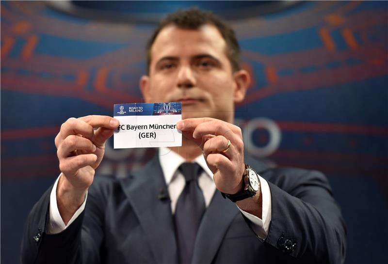 SWITZERLAND SOCCER UEFA CHAMPIONS LEAGUE DRAW