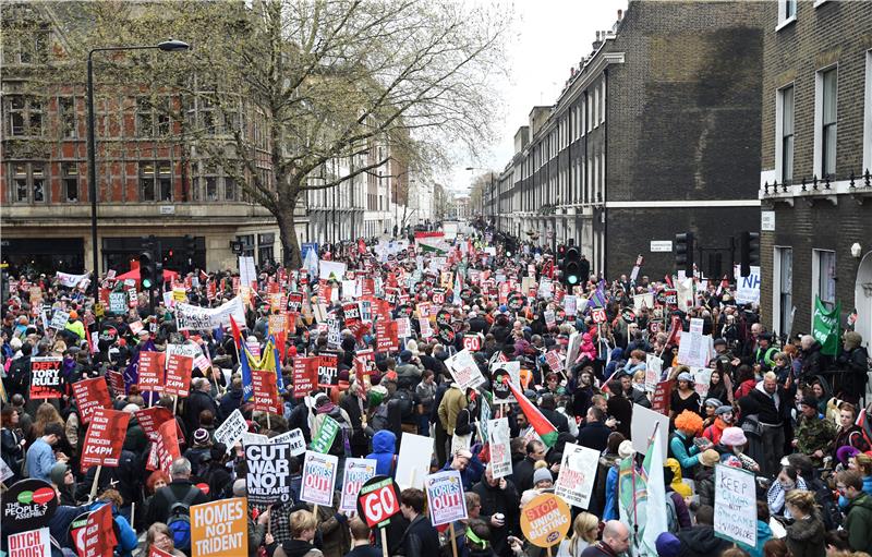 BRITAIN ANTI AUSTERITY PROTEST