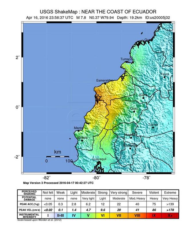 ECUADOR EARTHQUAKE