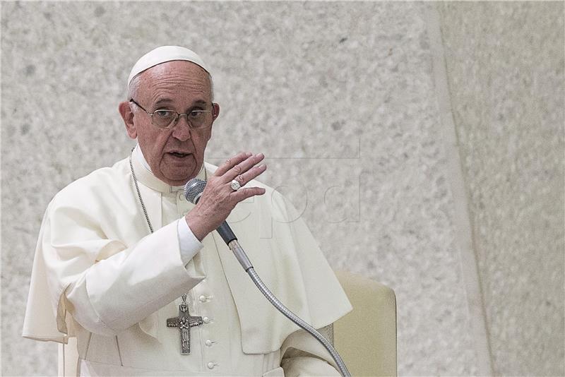 VATICAN POPE FRANCIS AUDIENCE CARITAS