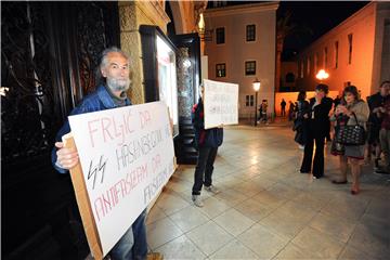 Split: Radnička fronta organizirala skup podrške intendantu riječkog HNK-a Frljiću