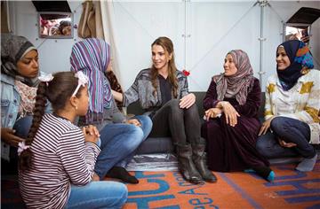 GREECE JORDAN QUEEN RANIA REFUGEES