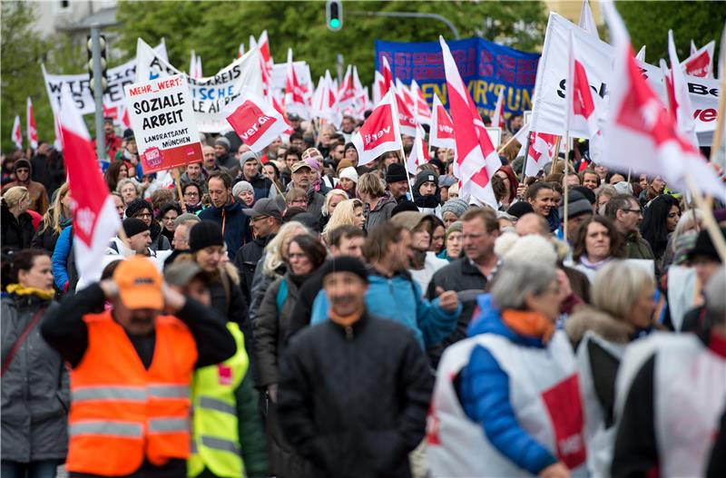 GERMANY MUNICH WORKERS WAGE DEMANDS