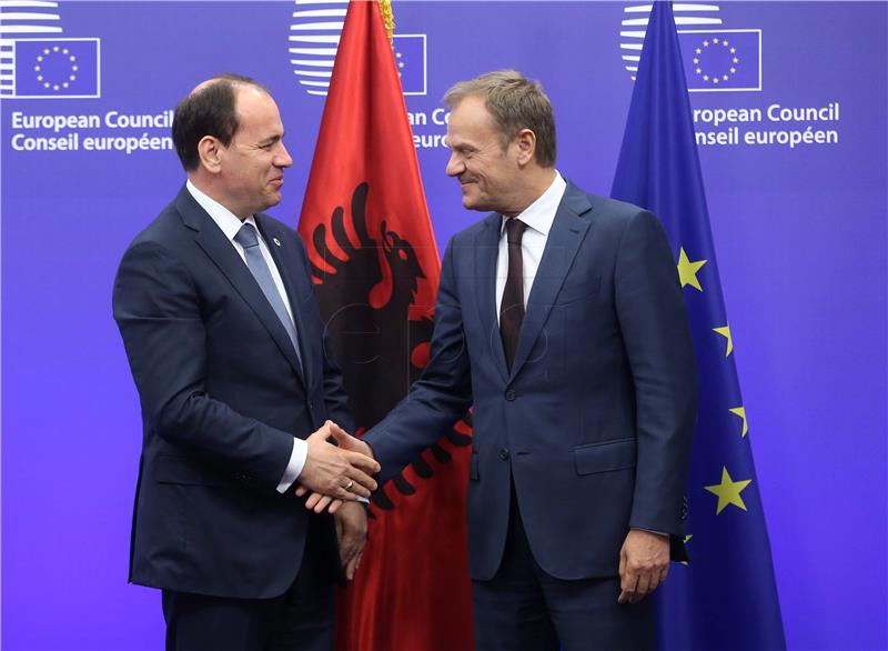 BELGIUM EU COUNCIL ALBANIA PRESIDENT VISIT