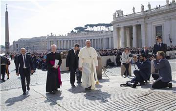 VATICAN POPE FRANCIS ARMED FORCES AUDIENCE