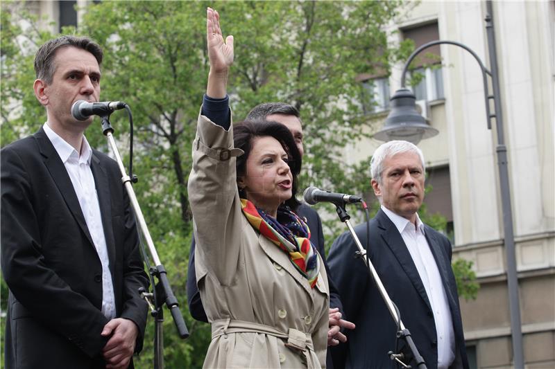 Serbian Opposition protests against election results