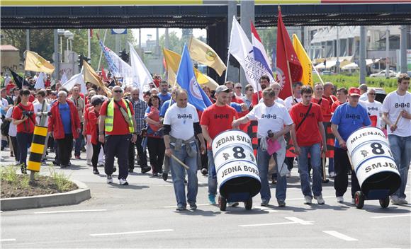 Zagreb marks international workers' day