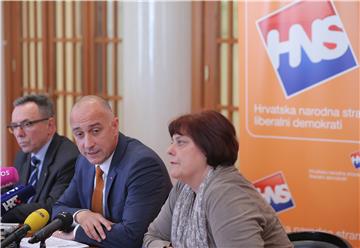 Tiskovna konferencija Kluba zastupnika HNS-a