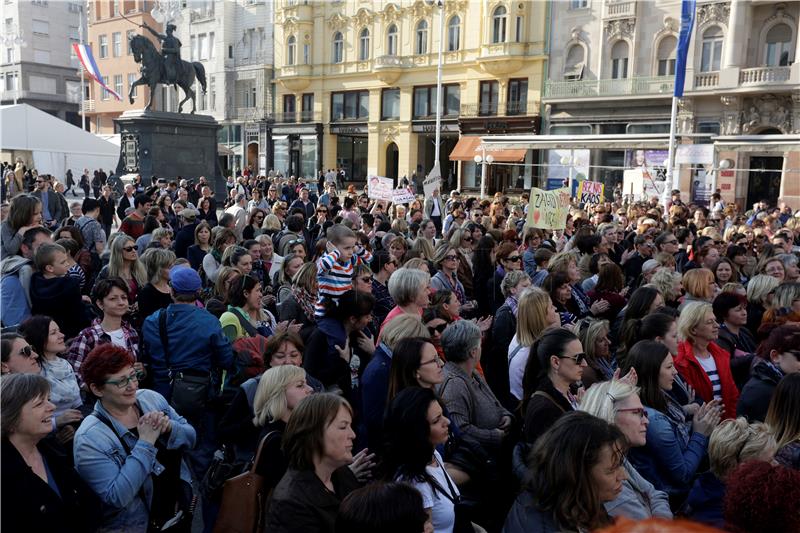 Prosvjed zaposlenih u dječjim vrtićima