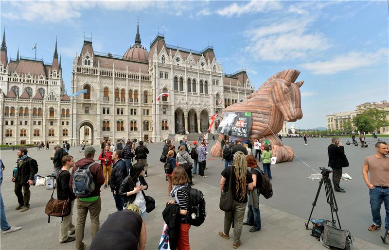 HUNGARY ANTI-TTIP PROTEST