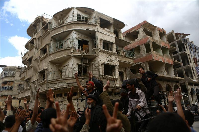 SYRIA DOUMA PROTEST