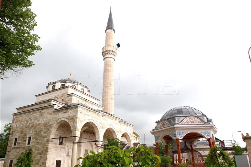 War-destroyed Ferhadija mosque, landmark of Banja Luka, reconstructed