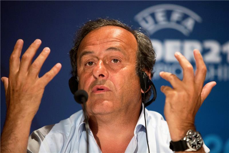 FILE ISRAEL SOCCER UEFA PLATINI