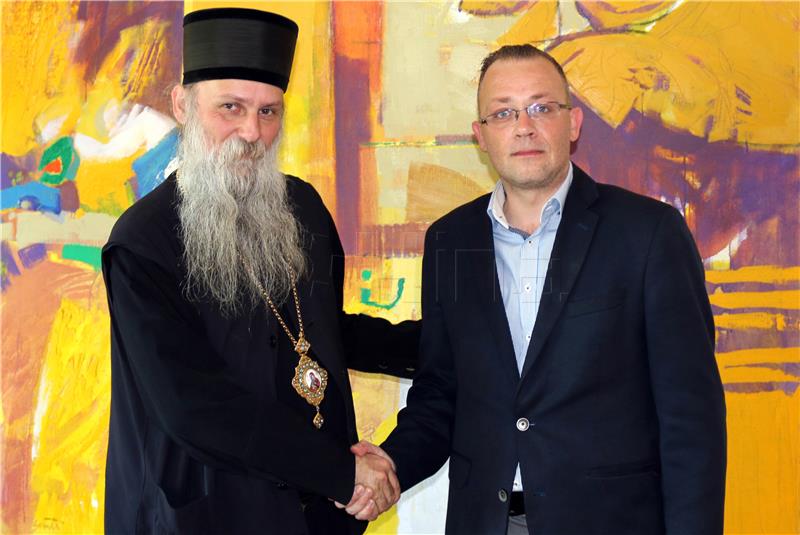 Culture Minister receives Serbian Orthodox bishop of Slavonia