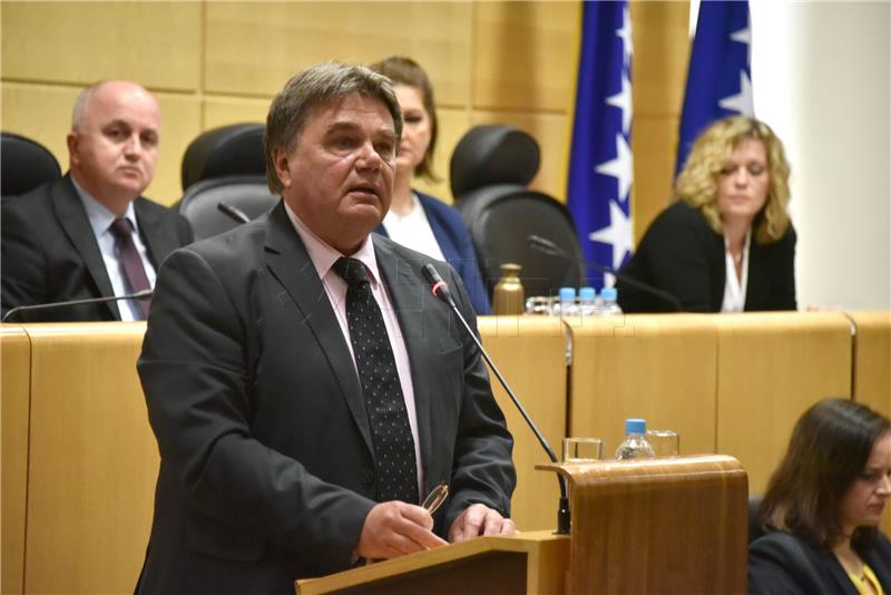 Croatian MEP Jakovcic addresses Bosnian Federation entity parliament