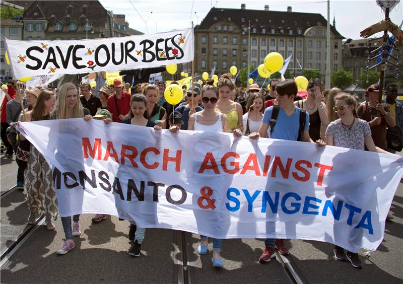 SWITZERLAND PROTEST MONSANTO SYNGENTA