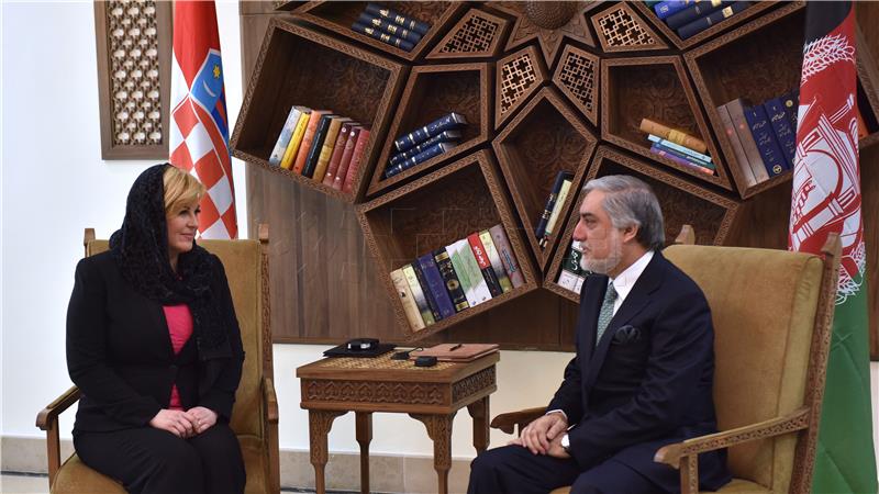 Croatian president holds talks with Afghanistan's Chief Executive