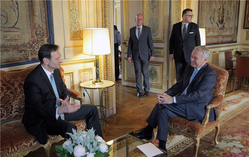 Croatian, French foreign ministers meet in Paris