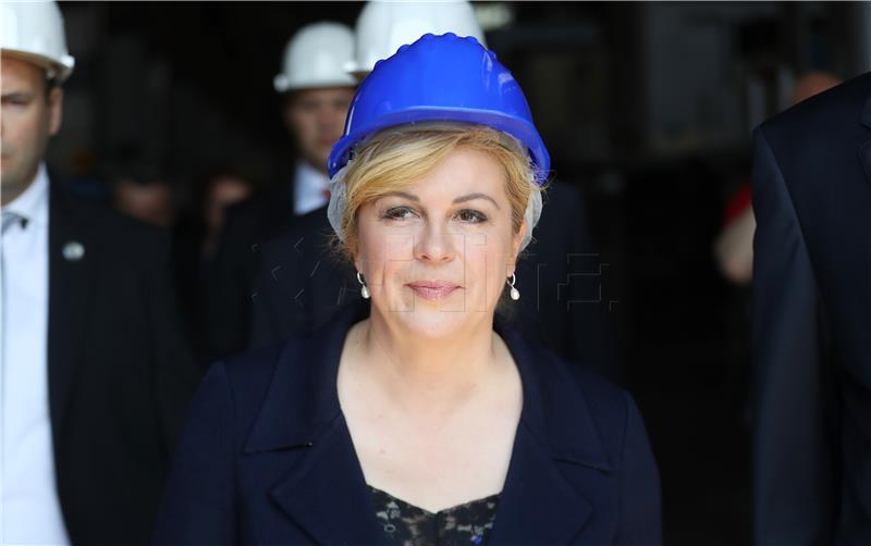 Kolinda Grabar-Kitarović posjetila Tvornicu željezničkih vozila Gredelj