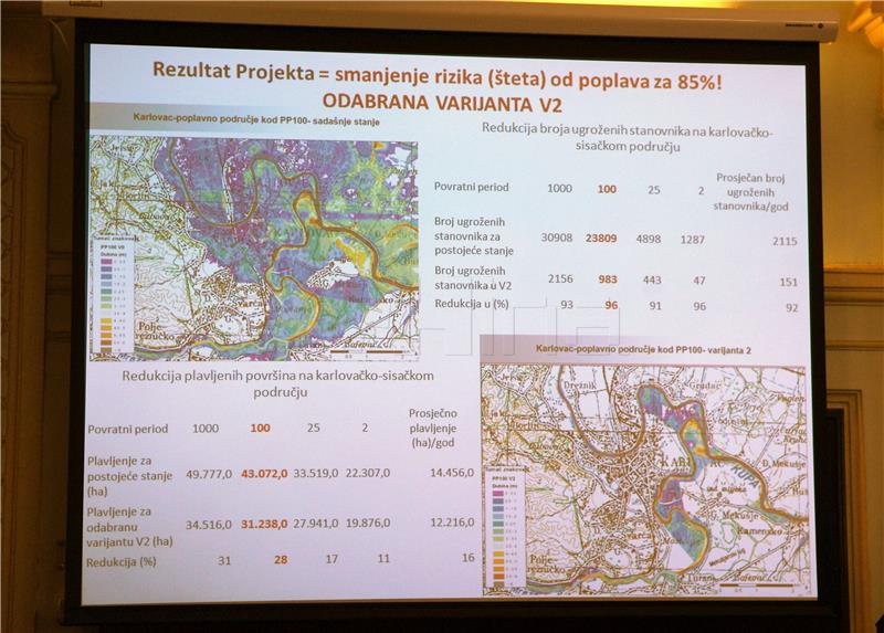 Karlovac: Za gradnju sustava obrane od poplave potrebno 120 milijuna eura do 2022. 