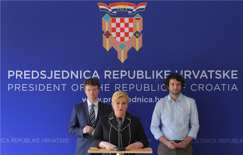 Predsjednica Republike razgovarala sa Šustarom i Jokićem