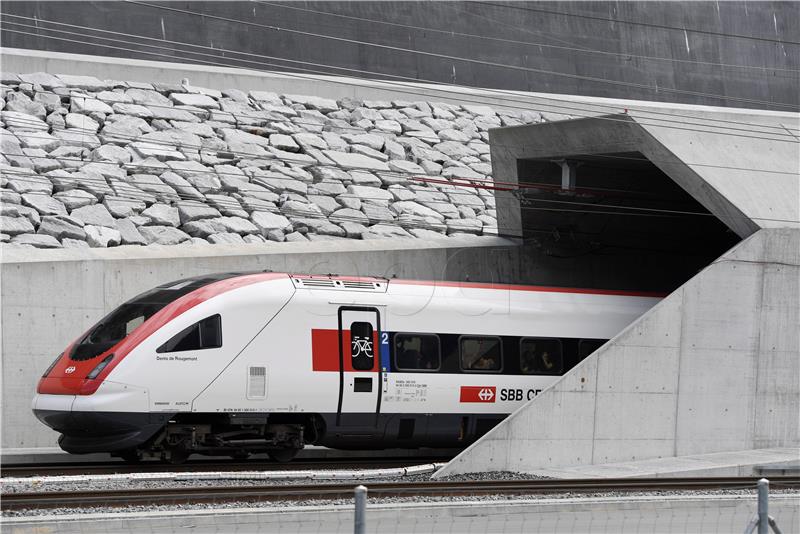 SWITZERLAND GOTTHARD TUNNEL OPENING