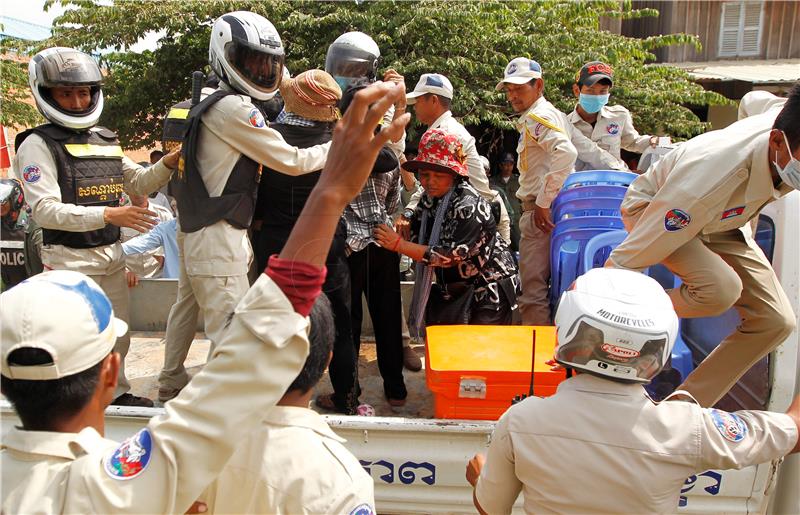 CAMBODIA HUMAN RIGHTS PROTEST