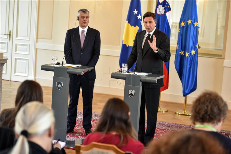 Pahor i Thaci za dijalog Beograda i Prištine