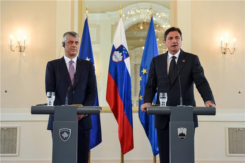 Pahor i Thaci za dijalog Beograda i Prištine