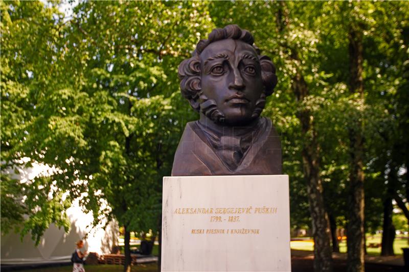 Pushkin bust unveiled in Zagreb